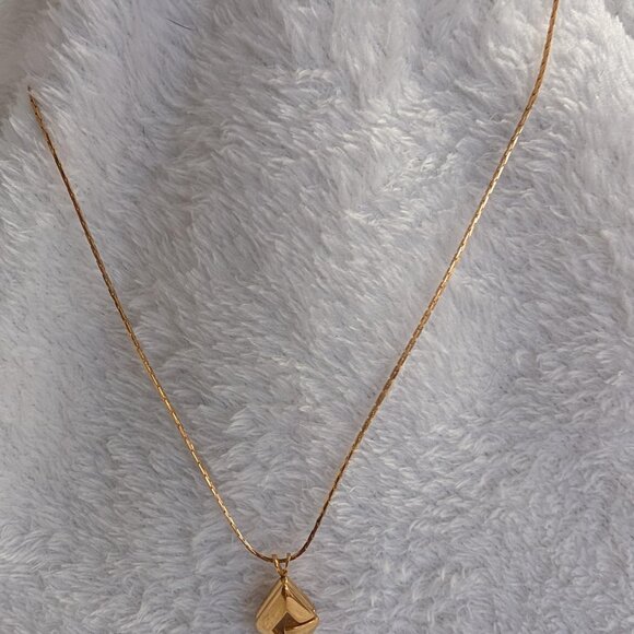 Authentic Givenchy "G" Pendant Gold Necklace with Certificate of Authenticity - Picture 7 of 7